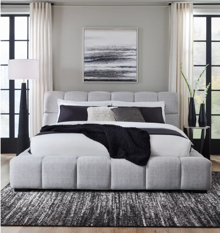 modern bedroom setup with essential furniture pieces in Chicago home