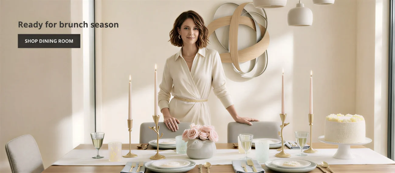 stylish dining tables set in Chicago apartment dining space