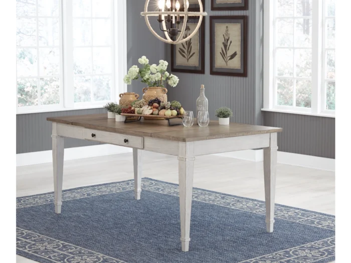 Skempton Storage Dining Table with 2 Side Drawers - Image 2