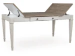 Skempton Storage Dining Table with 2 Side Drawers - Image 10