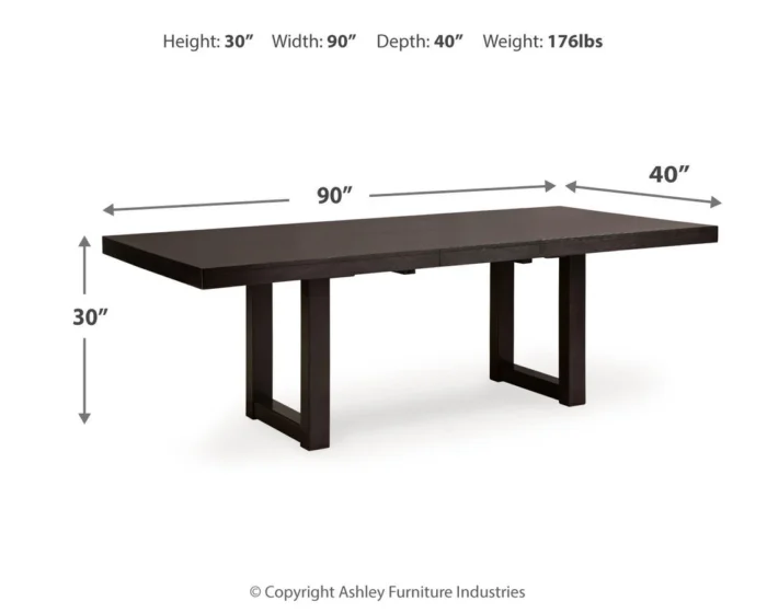 Neymorton 72"-90" Extendable Dining Table - Image 7