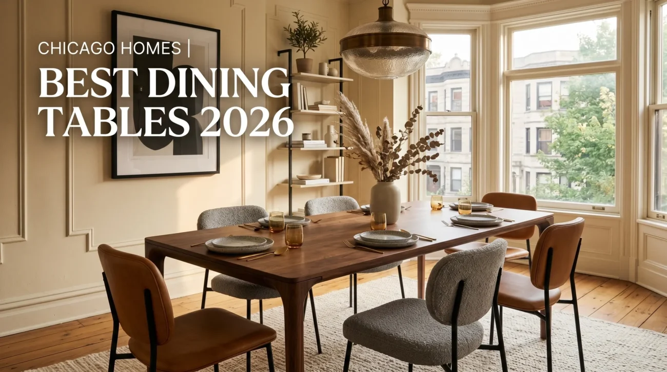 best dining tables for Chicago homes 2026
